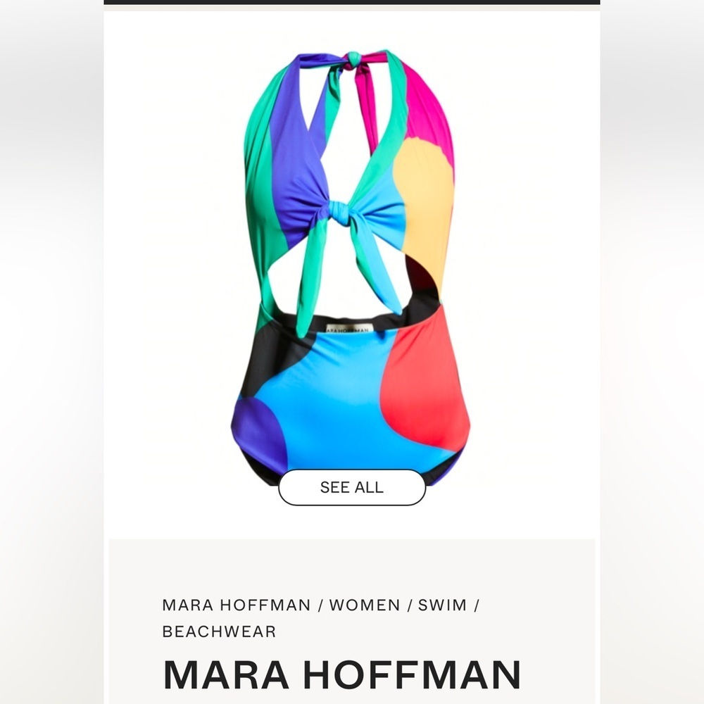 Mara Hoffman Maddy One Piece Swim Size XS NEW - Picture 12 of 13